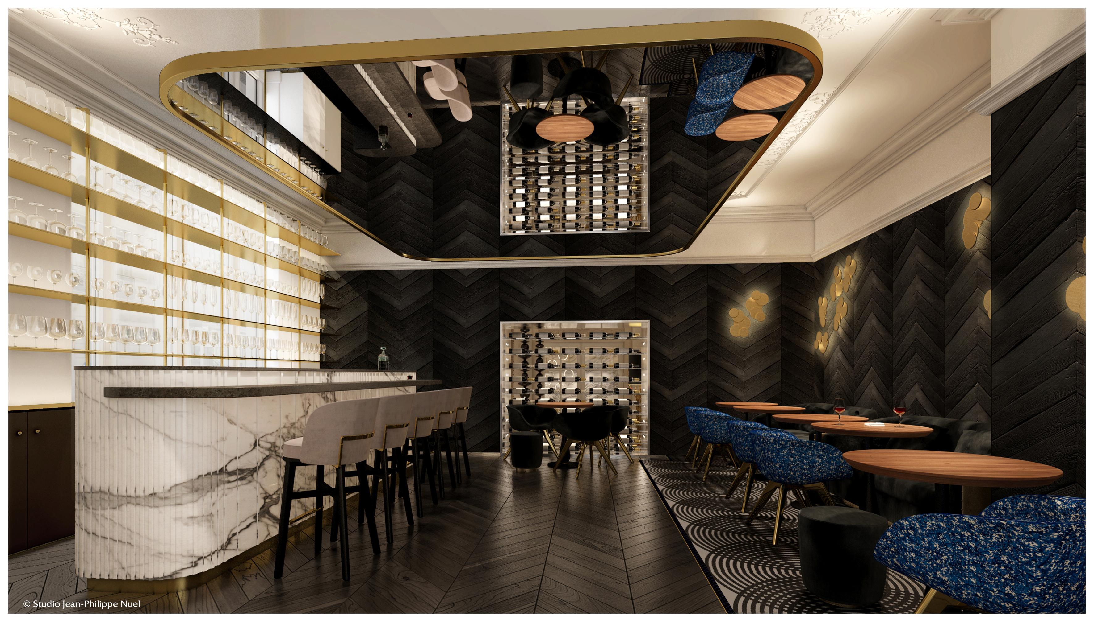 라 클레 샹젤리제 파리 바이 더 크레스트 컬렉션 외부 사진 Interior of the restaurant