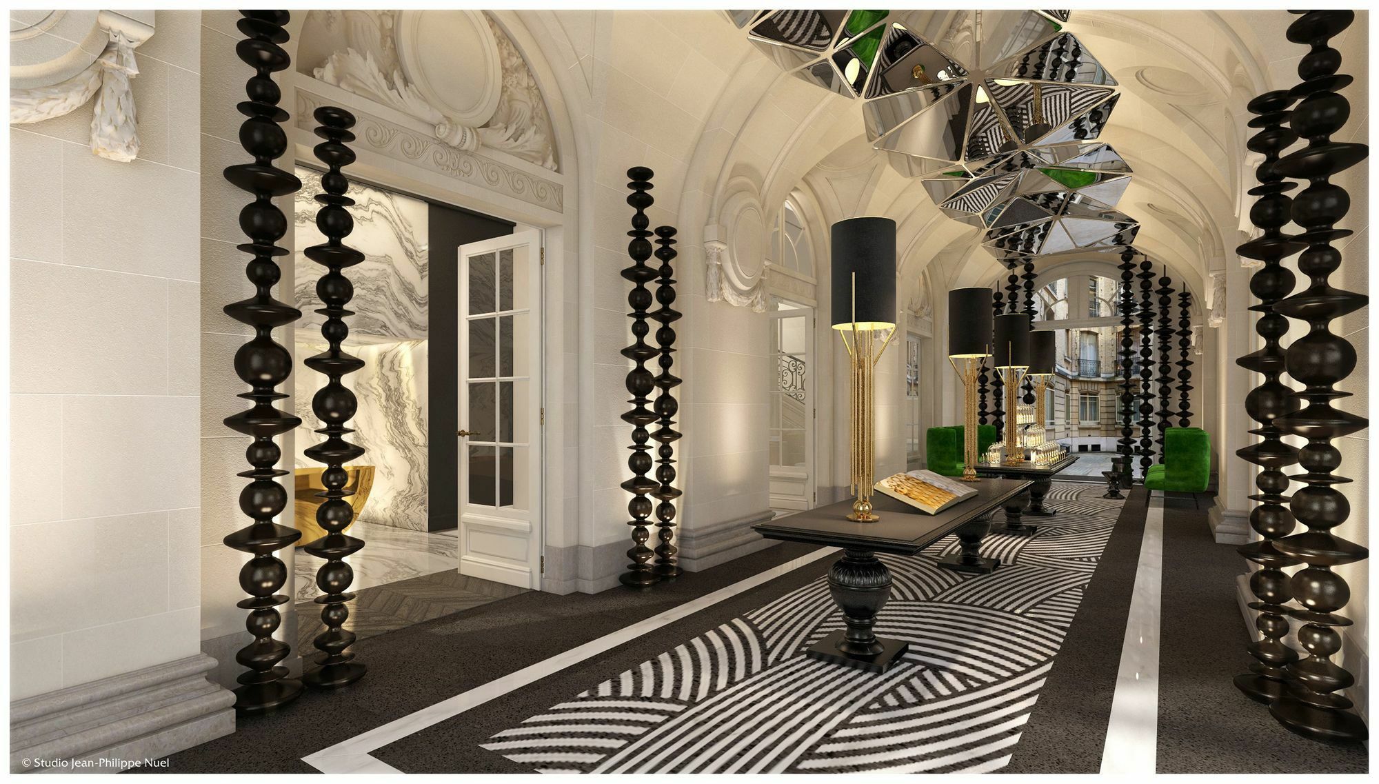 라 클레 샹젤리제 파리 바이 더 크레스트 컬렉션 외부 사진 Interior design of the hotel